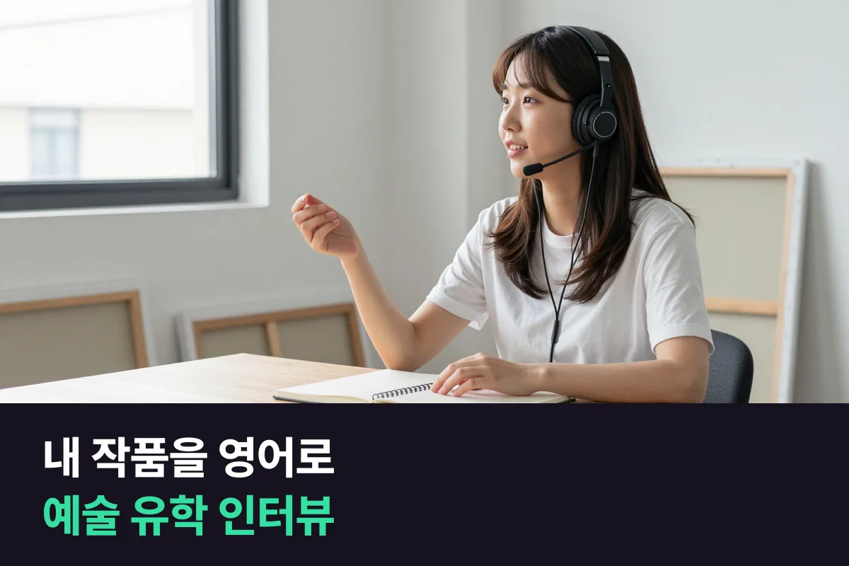 해외 음대·미대 입시 인터뷰를 앞둔 학생의 예술 유학 인터뷰 영어, 포트폴리오와 연주곡 설명 준비하기