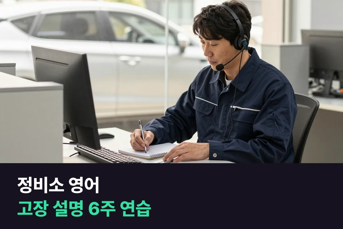 정비소 사장님, 외국인 손님에게 고장을 영어로 어떻게 설명하나요?