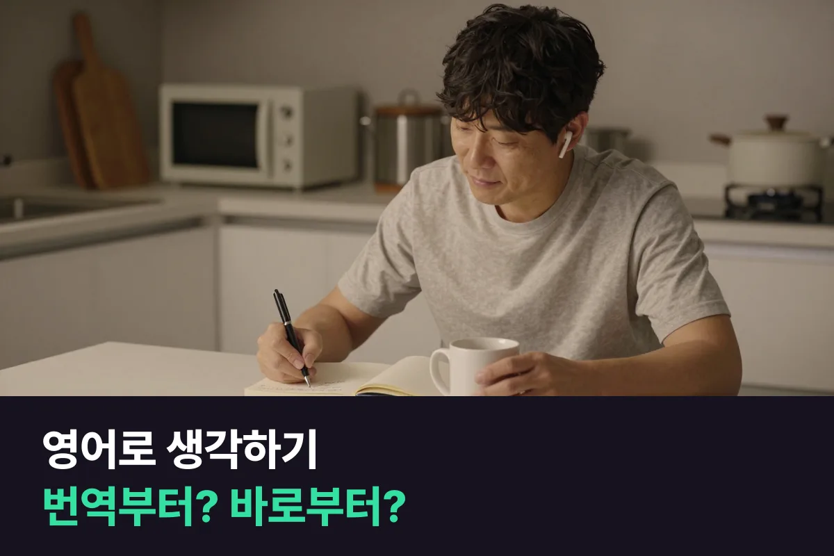 머릿속 번역이 멈추지 않는 왕초보 성인, 영어로 바로 생각하기부터 할까 한국어로 먼저 떠올려 말할까