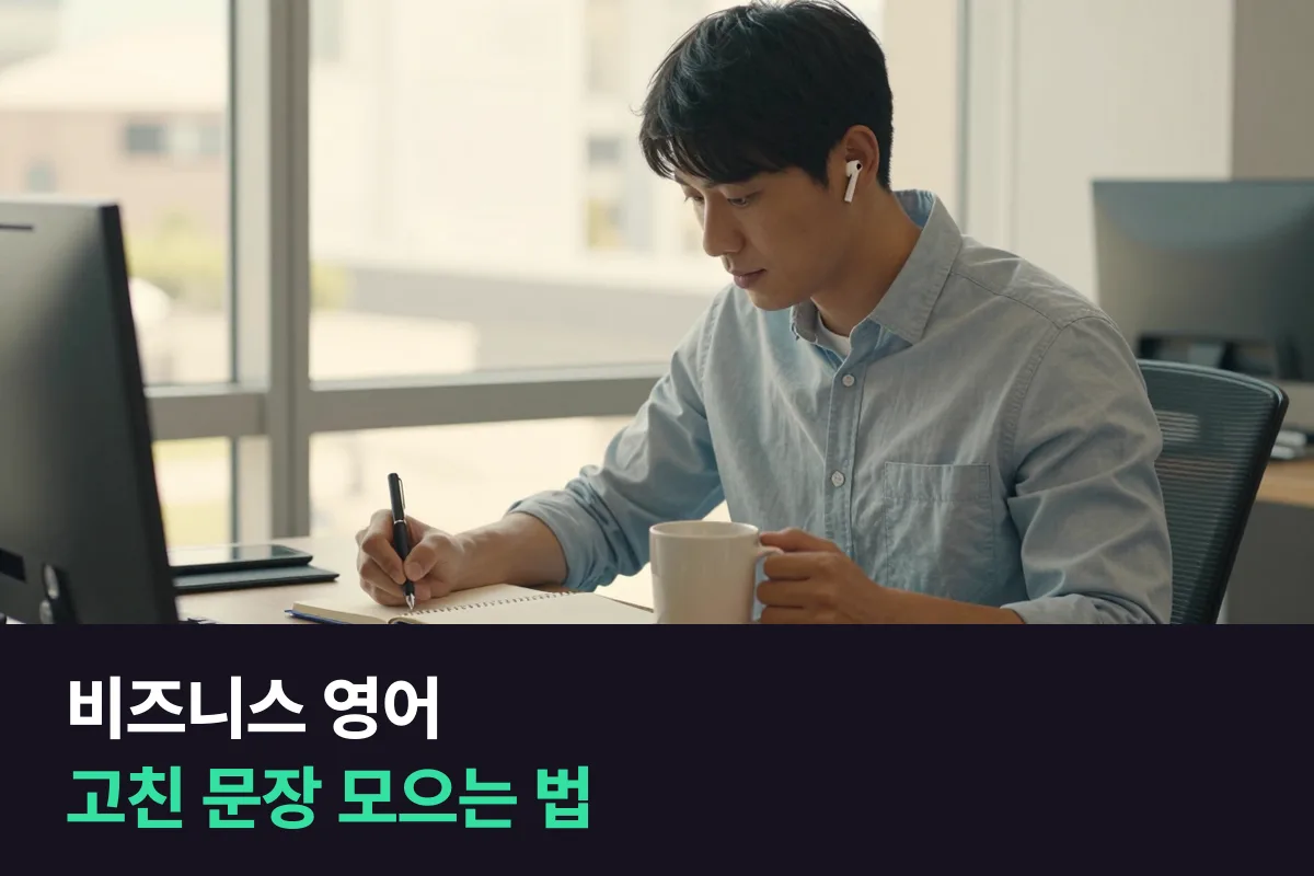 고쳐 받은 문장을 상황별 노트로 바꾸는 비즈니스 영어 표현 정리법