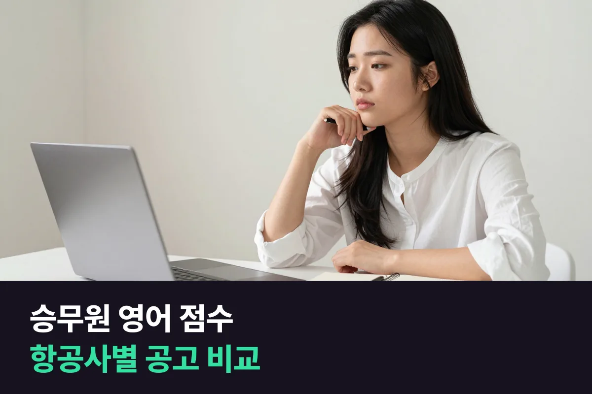 승무원 영어 점수 기준, 항공사 공고로 비교한 토익·토익스피킹·오픽 기준
