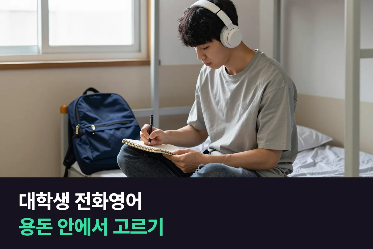 대학생이 용돈 안에서 몇 분까지 말할 수 있는지 전화영어 가격을 업체별로 맞춰 봤어요