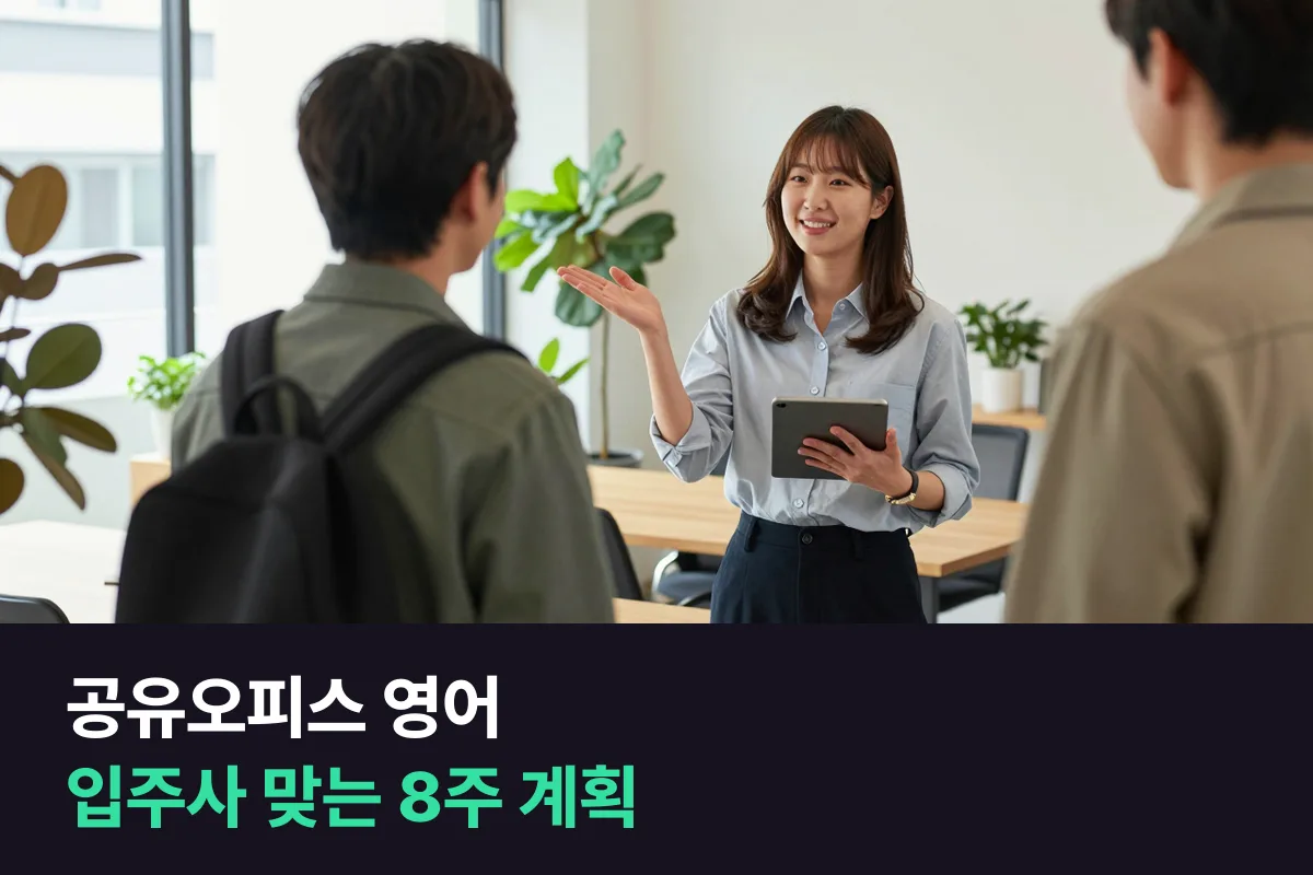 외국인 입주사를 맞는 공유오피스 커뮤니티 매니저가 먼저 익힐 영어와 8주 계획