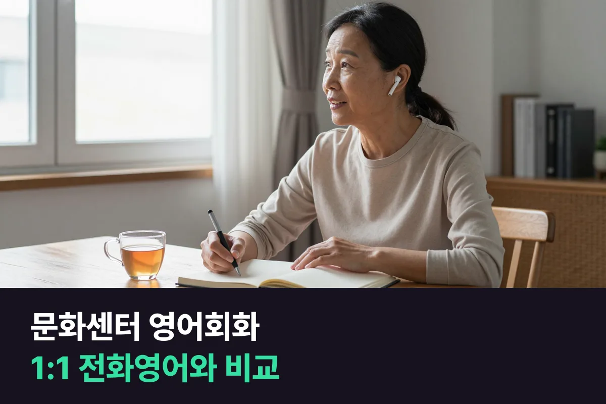 문화센터 영어회화반과 1:1 전화영어, 50·60대가 고를 때 볼 것