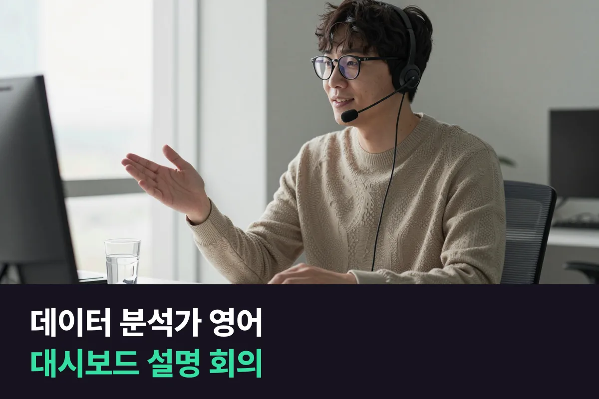 해외 팀에 대시보드와 분석 결과를 설명하는 데이터 분석가는 회의 영어를 이렇게 준비해요