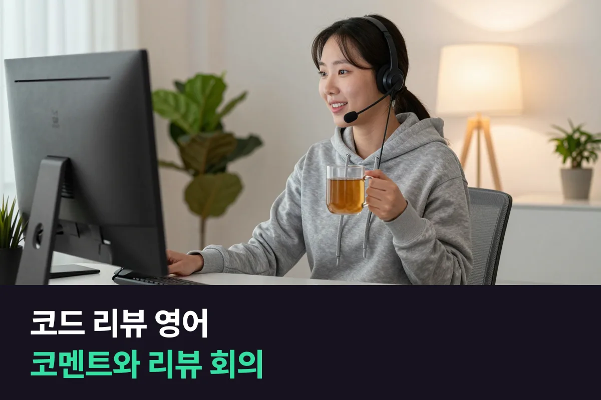 외국인 개발자와 코드 리뷰를 주고받는 개발자는 코멘트와 리뷰 회의 영어를 이렇게 익혀요