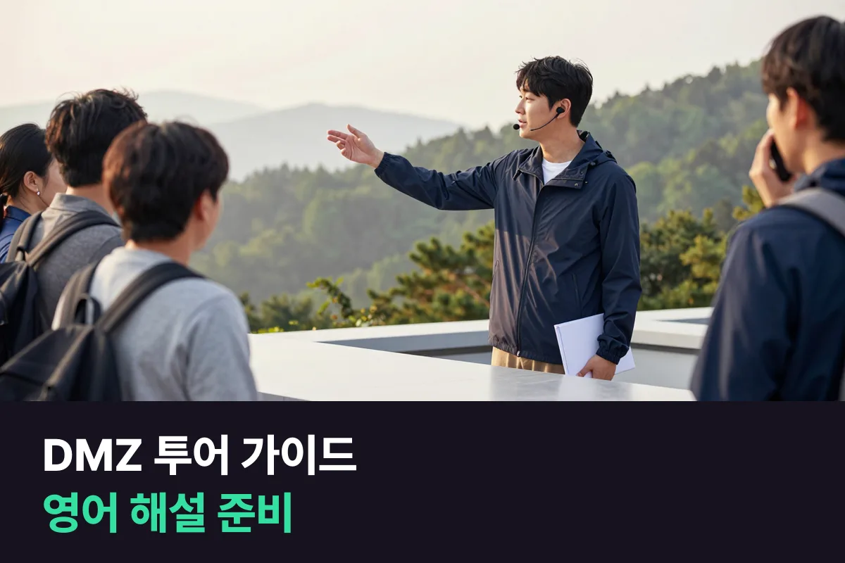 외국인 관광객을 안내하는 DMZ 투어 가이드는 영어 해설을 어떻게 준비할까요?