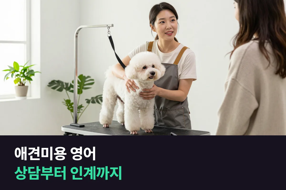 외국인 보호자를 만나는 애견미용사·반려견 훈련사가 상담부터 인계까지 쓰는 영어회화