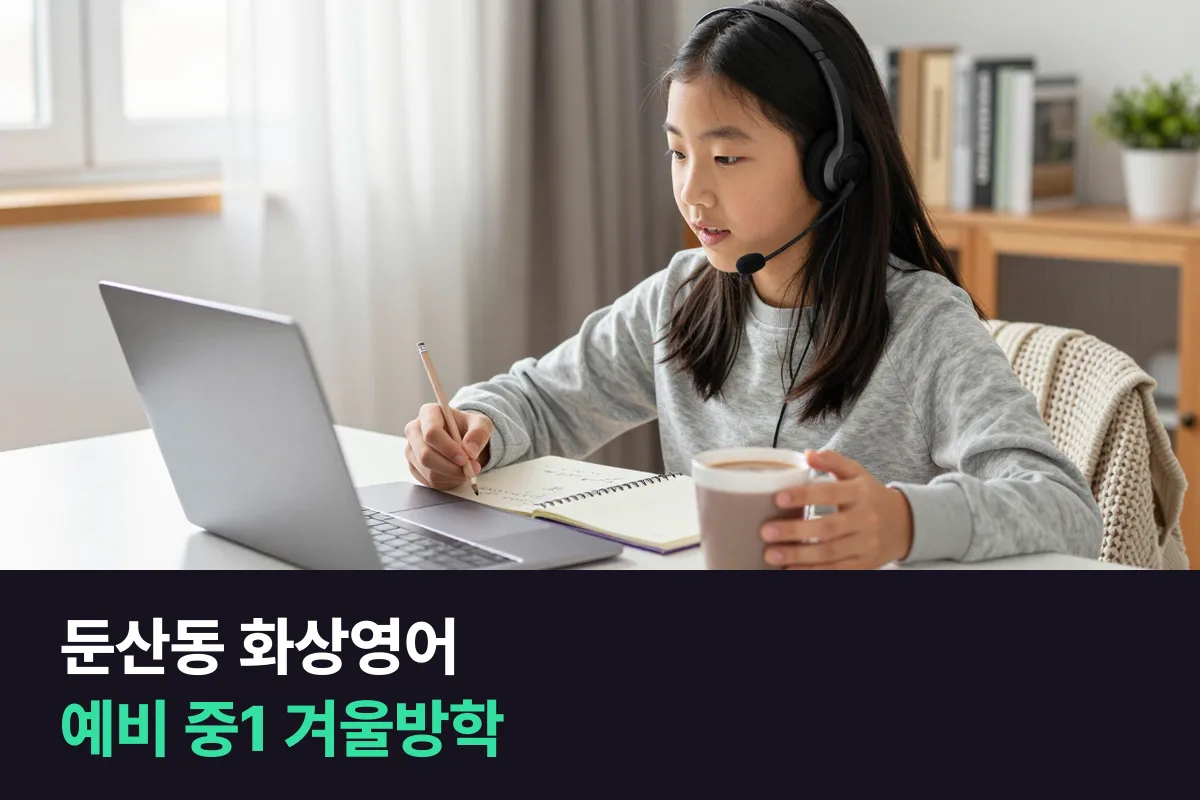 둔산동 화상영어로 예비 중1 겨울방학에 말하기를 먼저 챙기는 이유