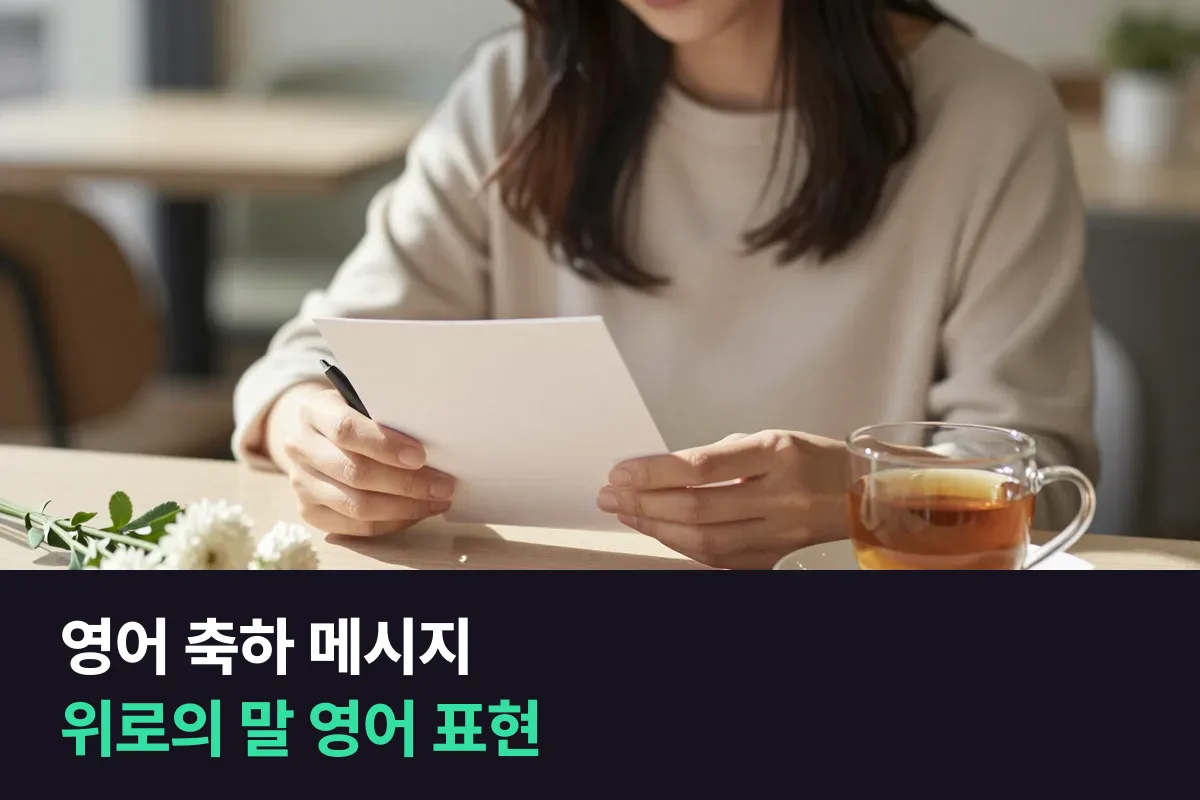 영어 축하 메시지·위로 메시지, 상황마다 그대로 쓰는 영어 표현