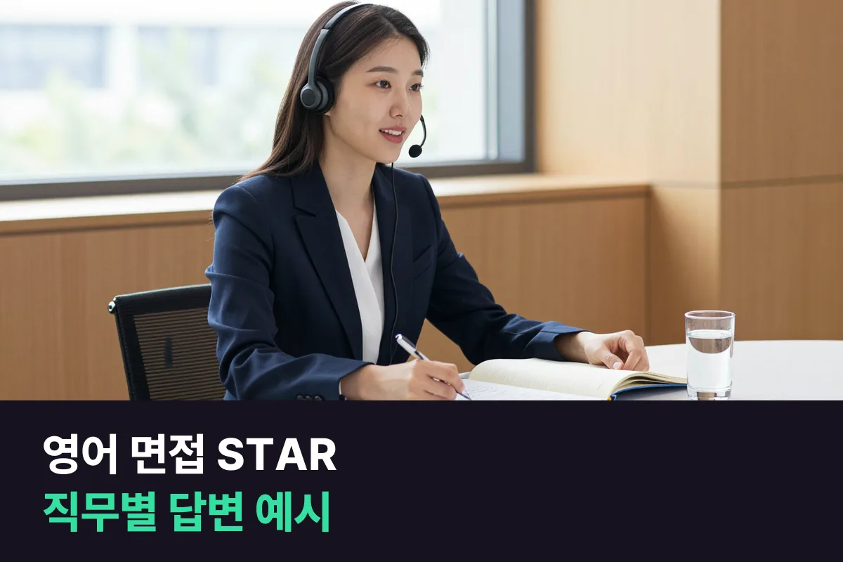 영어 면접 STAR 답변 예시를 보면 직무마다 면접관이 듣고 싶은 행동이 달라요
