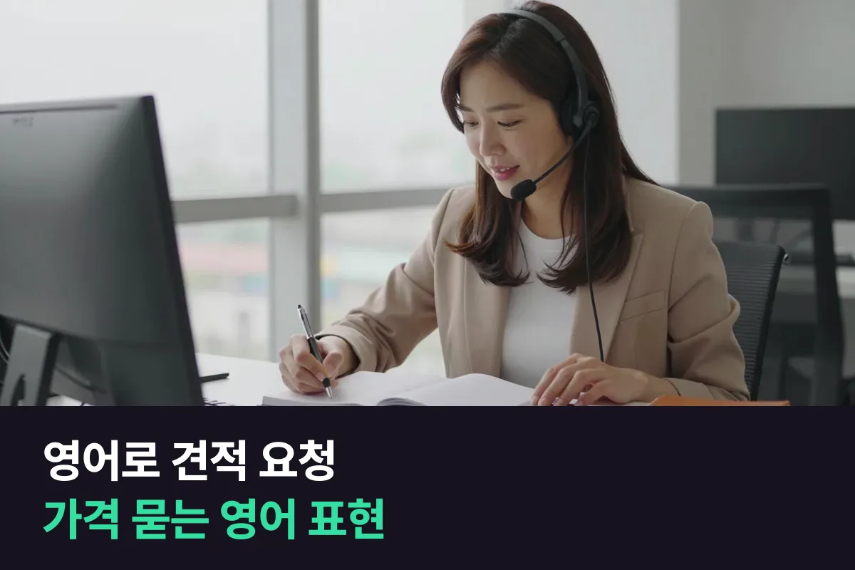 영어로 견적 요청할 때 거래처에 가격을 묻고 견적서를 받는 메일·통화 영어 표현
