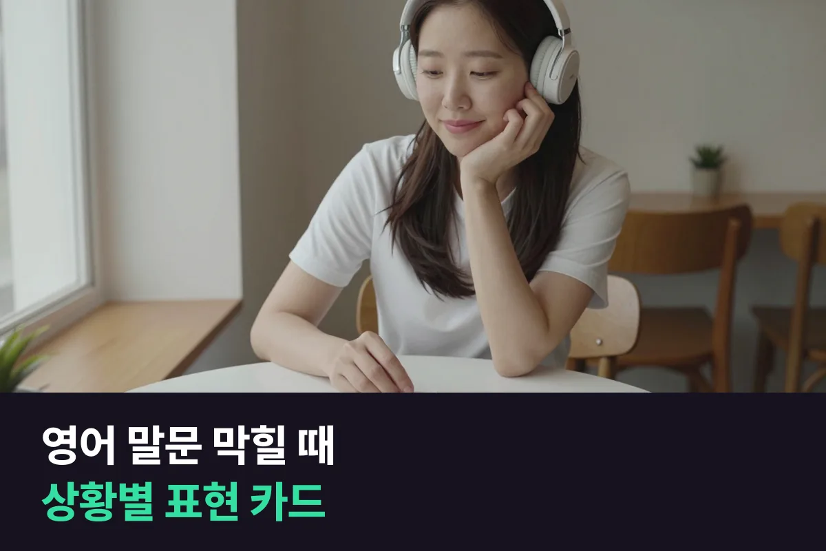 영어 말문 막힐 때 수업 중 상황 7가지별로 꺼내 쓸 표현을 모았어요