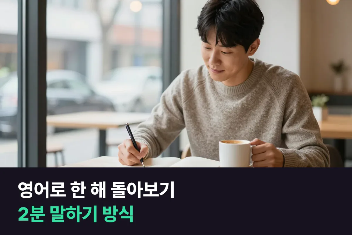 영어로 한 해를 돌아볼 때 올해 한 일과 내년 계획을 2분 안에 말하는 방식