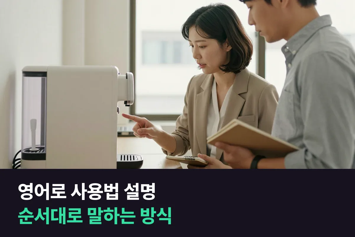 영어로 사용법 설명할 때 기계·앱 쓰는 법을 순서대로 말하는 영어 표현