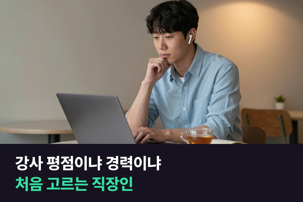 처음 전화영어를 등록하는 직장인, 강사를 평점으로 고를까 경력 연수로 고를까