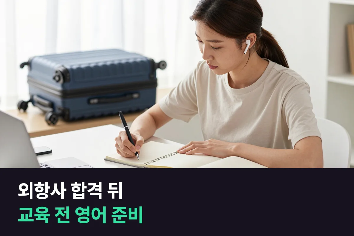 외항사 승무원에 합격했다면 현지 입사 교육 전에 영어를 이 순서로 준비하세요, 강의 듣기부터 안전 절차 말하기, 기내 방송까지