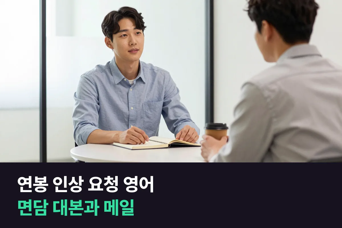 외국인 상사에게 연봉 인상을 정중하게 요청하는 영어 표현과 면담 대본