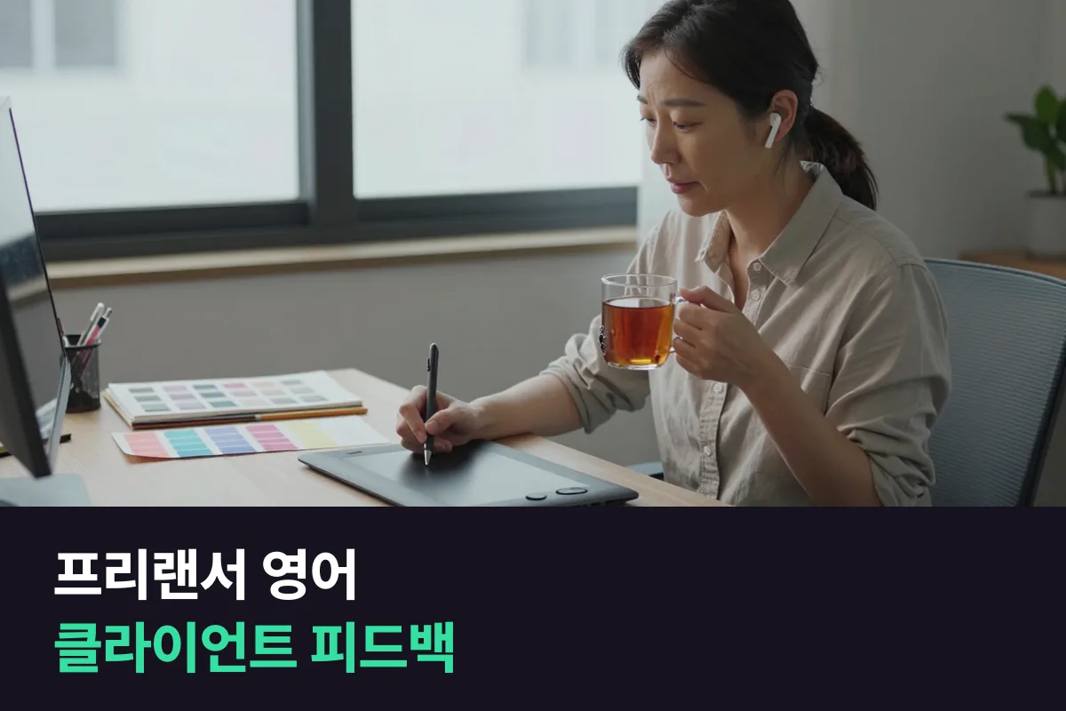 프리랜서 영어로 해외 클라이언트 디자인 피드백에 답하는 문장과 통화 연습 순서