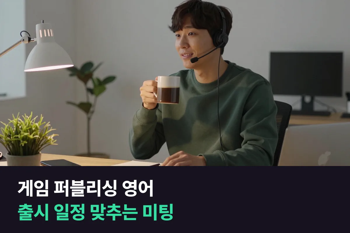해외 퍼블리셔와 게임 출시 일정을 맞추는 사업 PM은 미팅 영어를 이렇게 준비해요