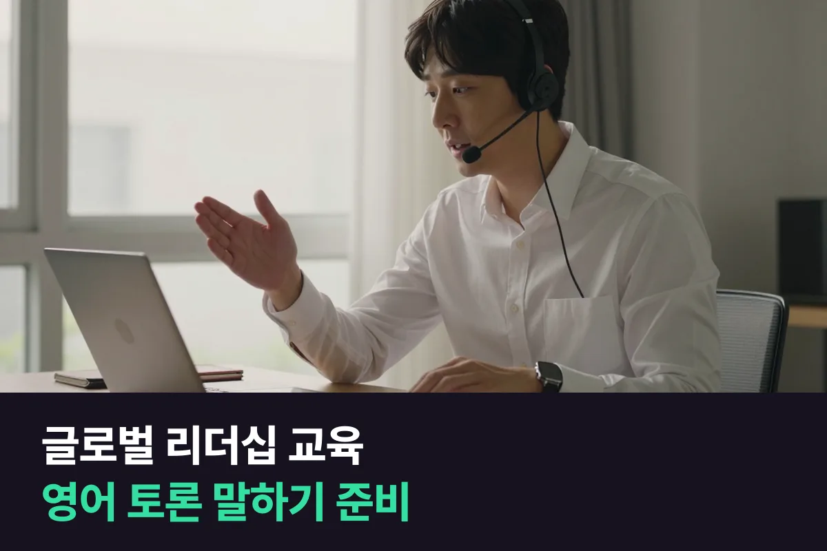 본사 글로벌 리더십 교육에 뽑혀 영어 토론 수업을 듣게 된 차장은 무엇부터 말하기를 준비하면 될까요