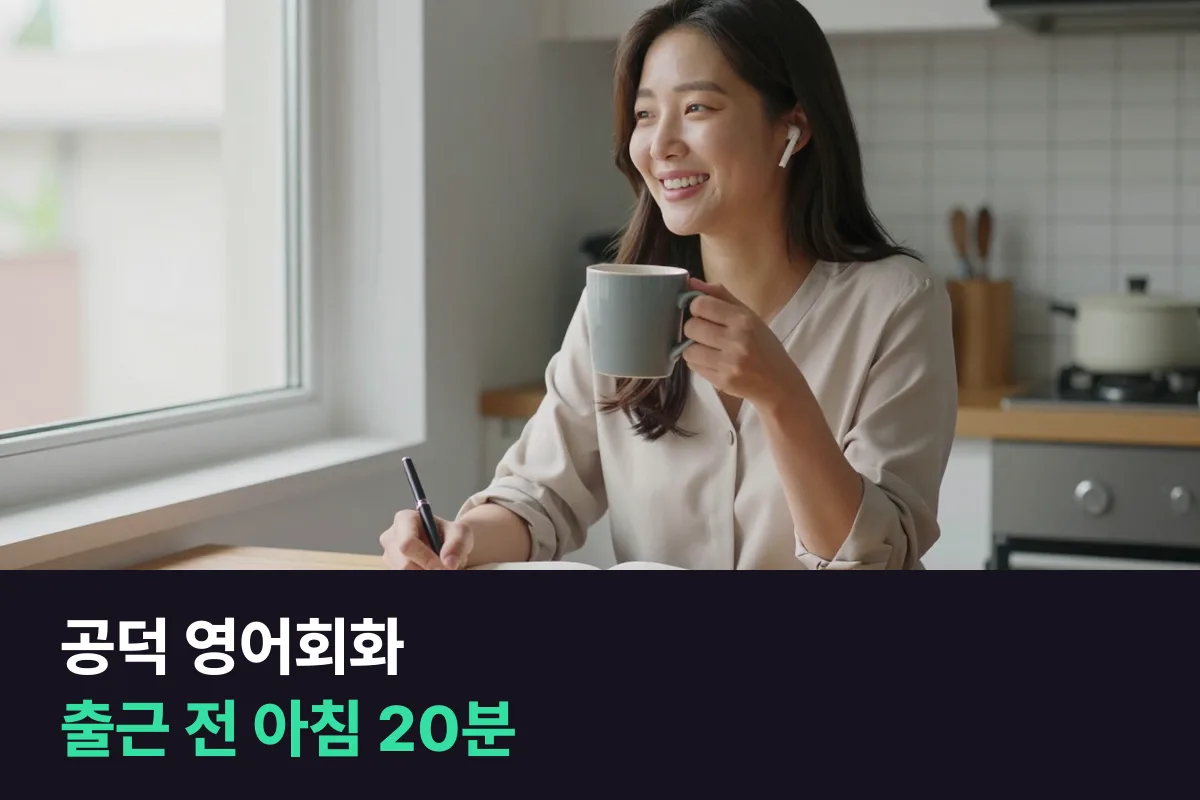 공덕 영어회화로 출근 전 아침 20분에 말문 여는 직장인 계획