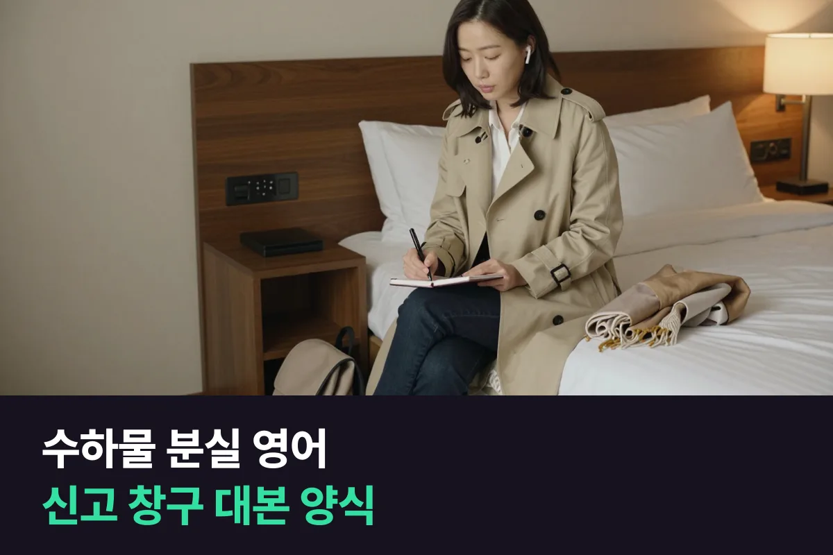 수하물 분실 영어는 'My bag didn't arrive' 한 문장에서 시작해 다섯 가지만 말하면 돼요