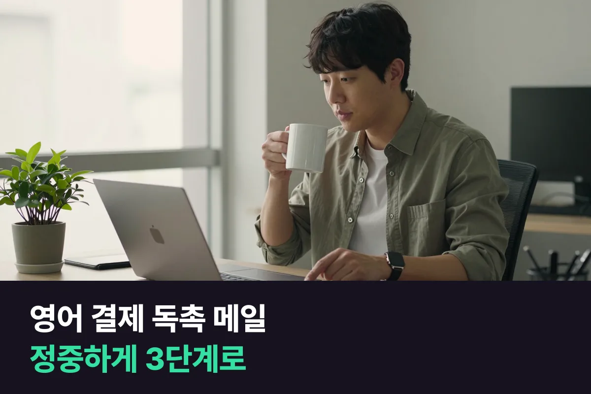 해외 거래처에 밀린 대금을 정중하게 요청하는 영어 결제 독촉 메일 예문
