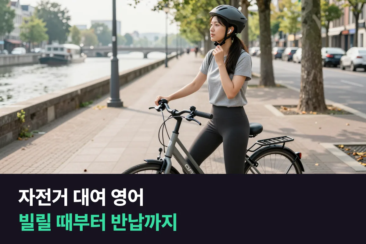 해외에서 자전거와 전동킥보드를 빌리고 돌려줄 때 쓰는 자전거 대여 영어