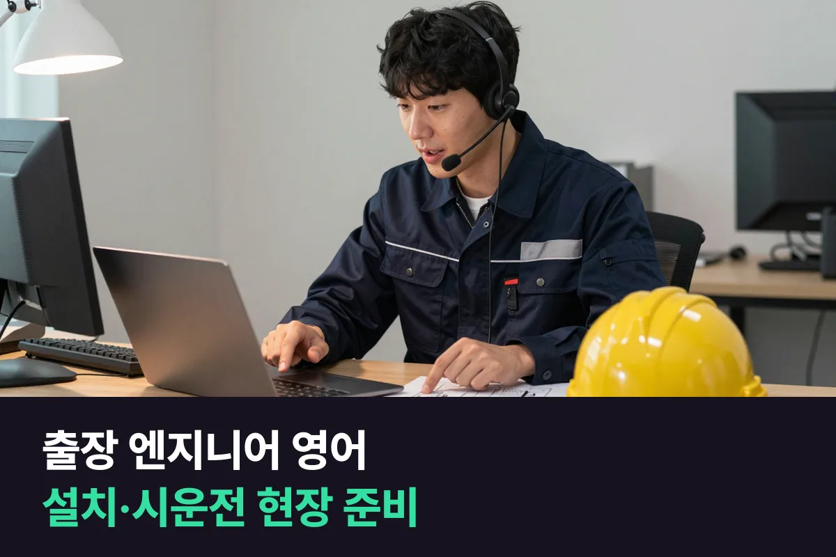 해외 현장에 설치·시운전하러 가는 엔지니어, 영어는 무엇부터 준비할까요?