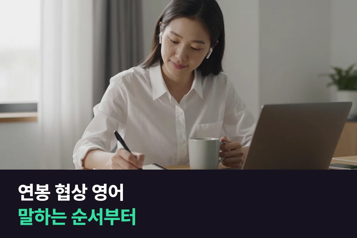 해외 회사 입사 전 연봉 협상, 영어는 '말하는 순서'를 먼저 정해요