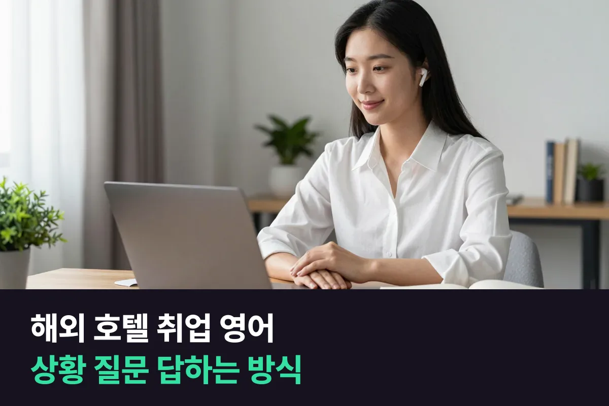 해외 리조트·호텔 영어면접, 경력 소개 다음에 나오는 상황 질문은 어떻게 준비할까요?