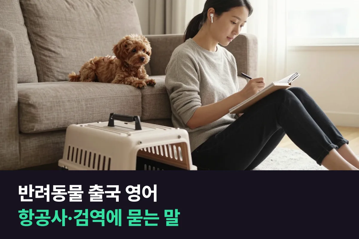 반려동물과 해외로 갈 때 항공사와 검역 담당에게 영어로 무엇을 물어야 하나요?