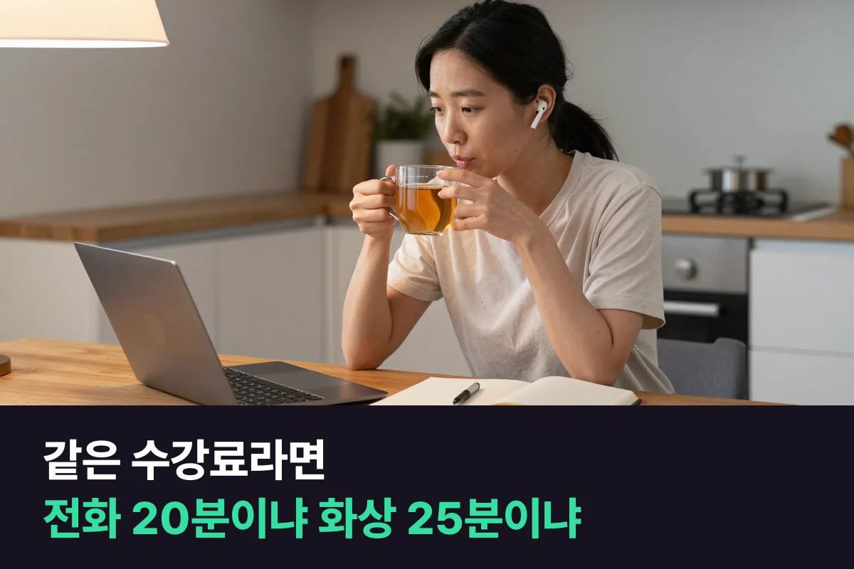 한 달 수강료가 같다면 전화영어 20분 주2회와 화상영어 25분 주3회 중 어느 쪽이 나을까요?