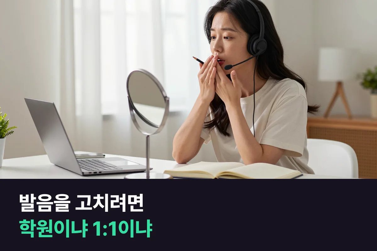 영어 발음 학원 vs 필리핀 강사 1:1 수업, 발음을 고치려는 성인이 고르는 기준