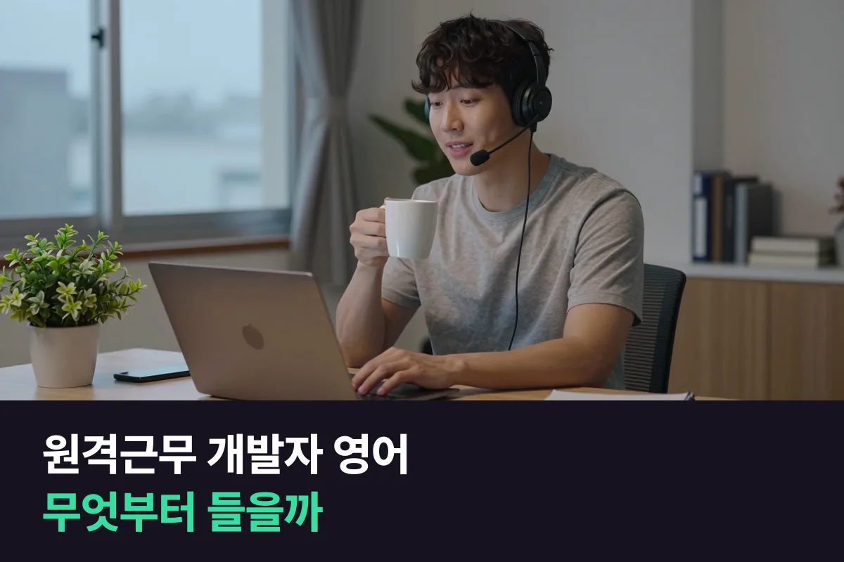 해외 원격근무를 하는 개발자는 비즈니스 과정과 프리토킹 과정 중 무엇부터 들을까요?