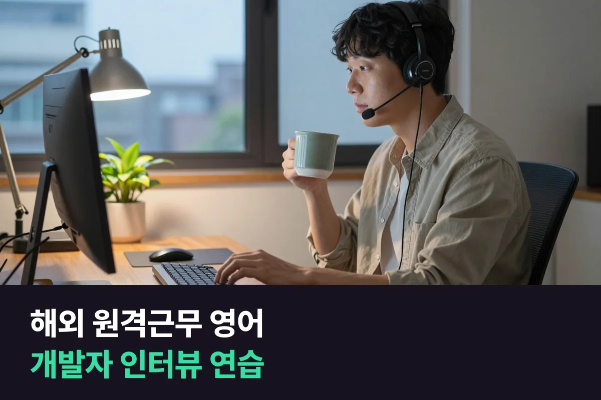 해외 원격근무 영어 인터뷰에서 개발자는 무엇을 먼저 연습해야 할까요?
