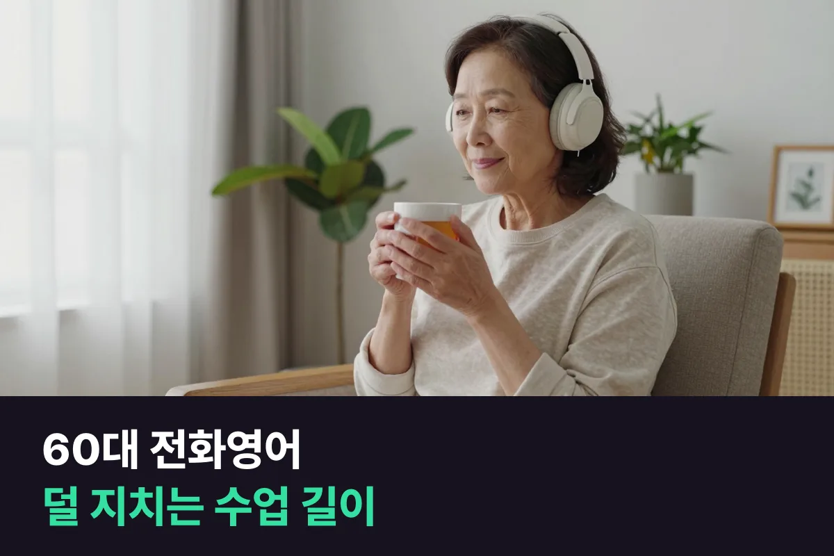 60대 전화영어는 30분 주2회와 10분 주5회 중 덜 지치는 쪽을 고르는 법