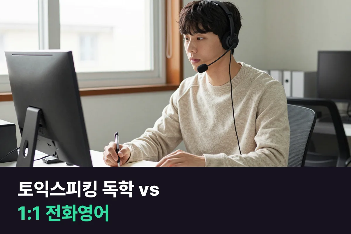 토익스피킹 독학과 1:1 전화영어 사이에서, 레벨6이 목표인 취준생은 어디까지 혼자 할까