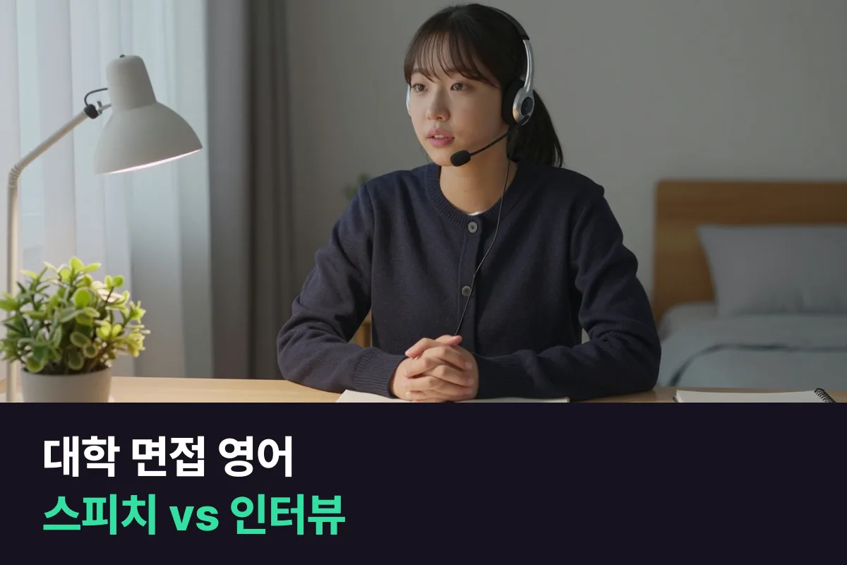 대학 면접에서 영어 질문을 받을 수 있는 고3, 영어스피치 과정과 영어인터뷰 과정 중 무엇부터 들어야 할까요?