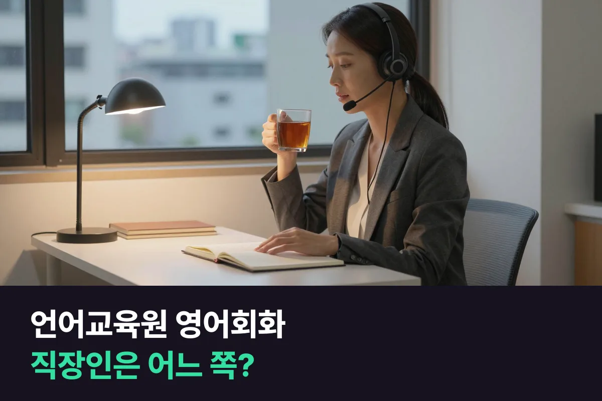 대학 언어교육원 영어회화반과 1:1 전화영어를 직장인 기준으로 따져 봤어요