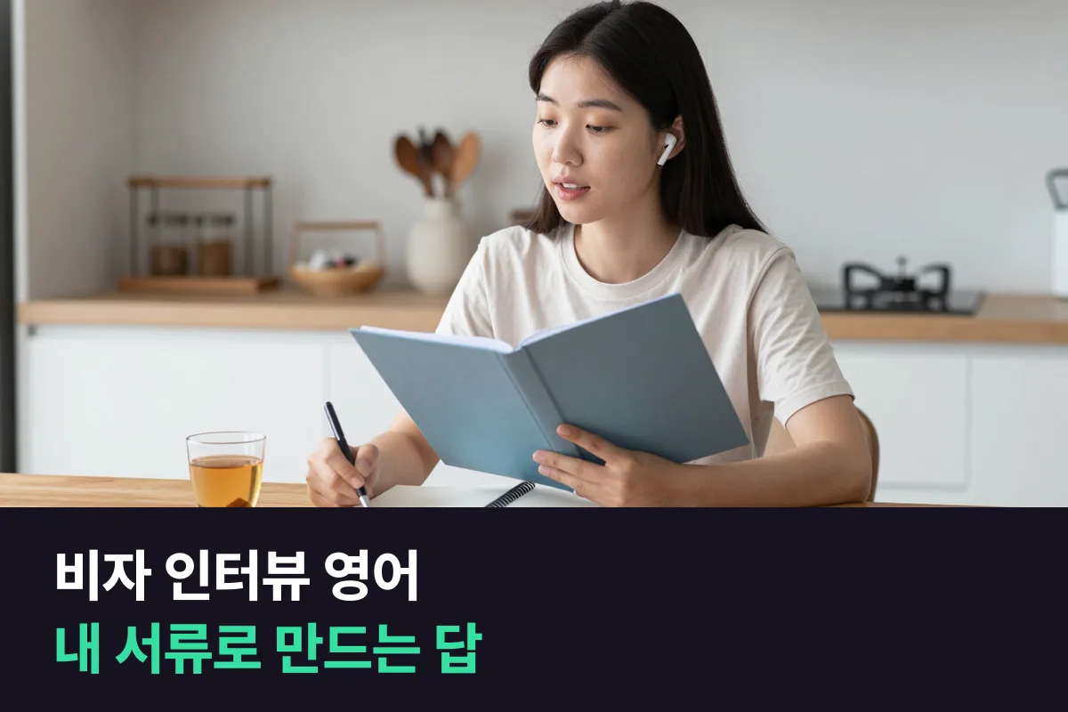 비자 인터뷰 영어는 멋진 문장보다 내 서류와 맞는 짧은 답을 먼저 만드세요