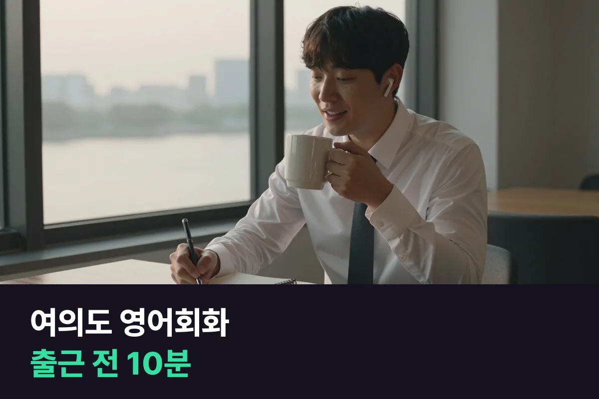 여의도 금융가 직장인의 하루에 영어회화 1:1 수업 끼워 넣기